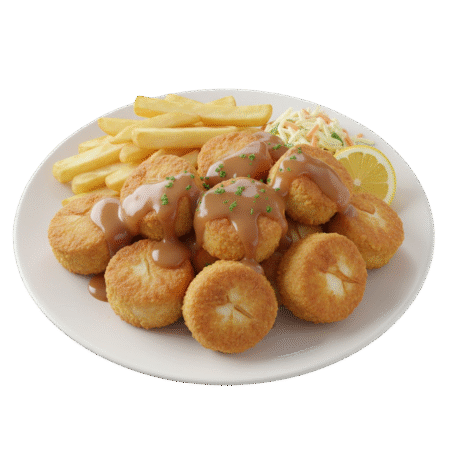 fried scallop platter